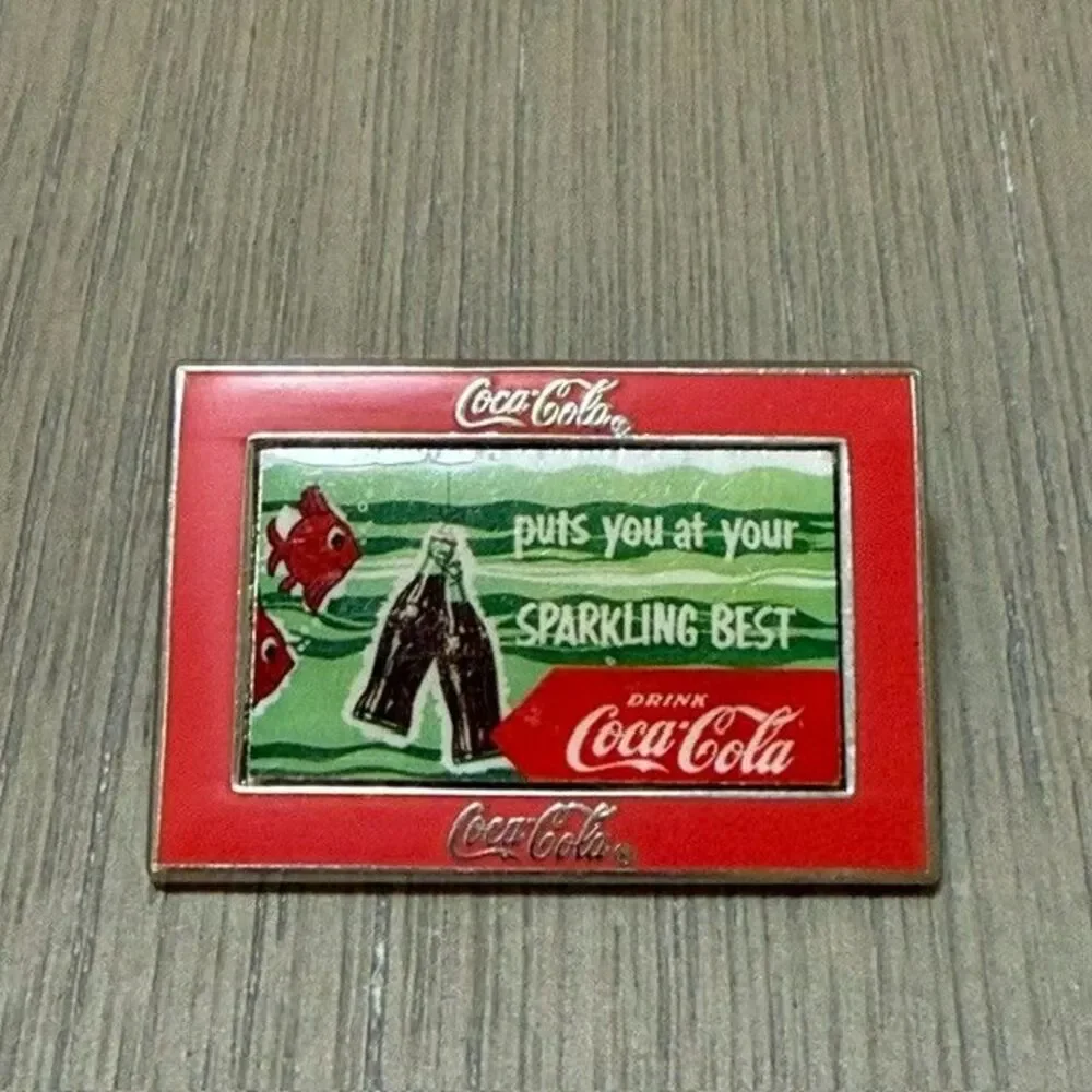 Coca Cola Puts You At Your Sparkling Best Enamel Lapel Pin
